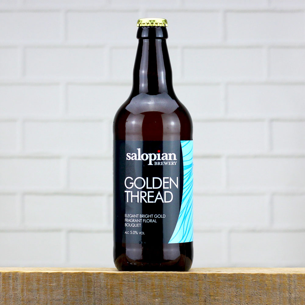 Salopian Golden Thread 12x500ml Bottles Bright Gold 5.0%
