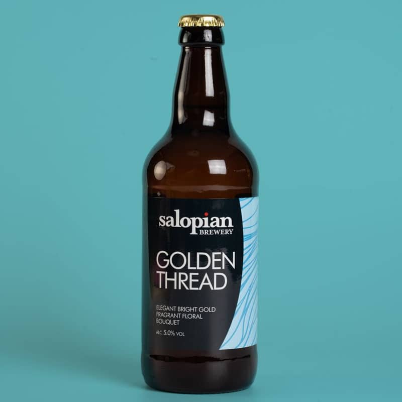 Salopian Golden Thread 12x500ml Bottles Bright Gold 5.0%