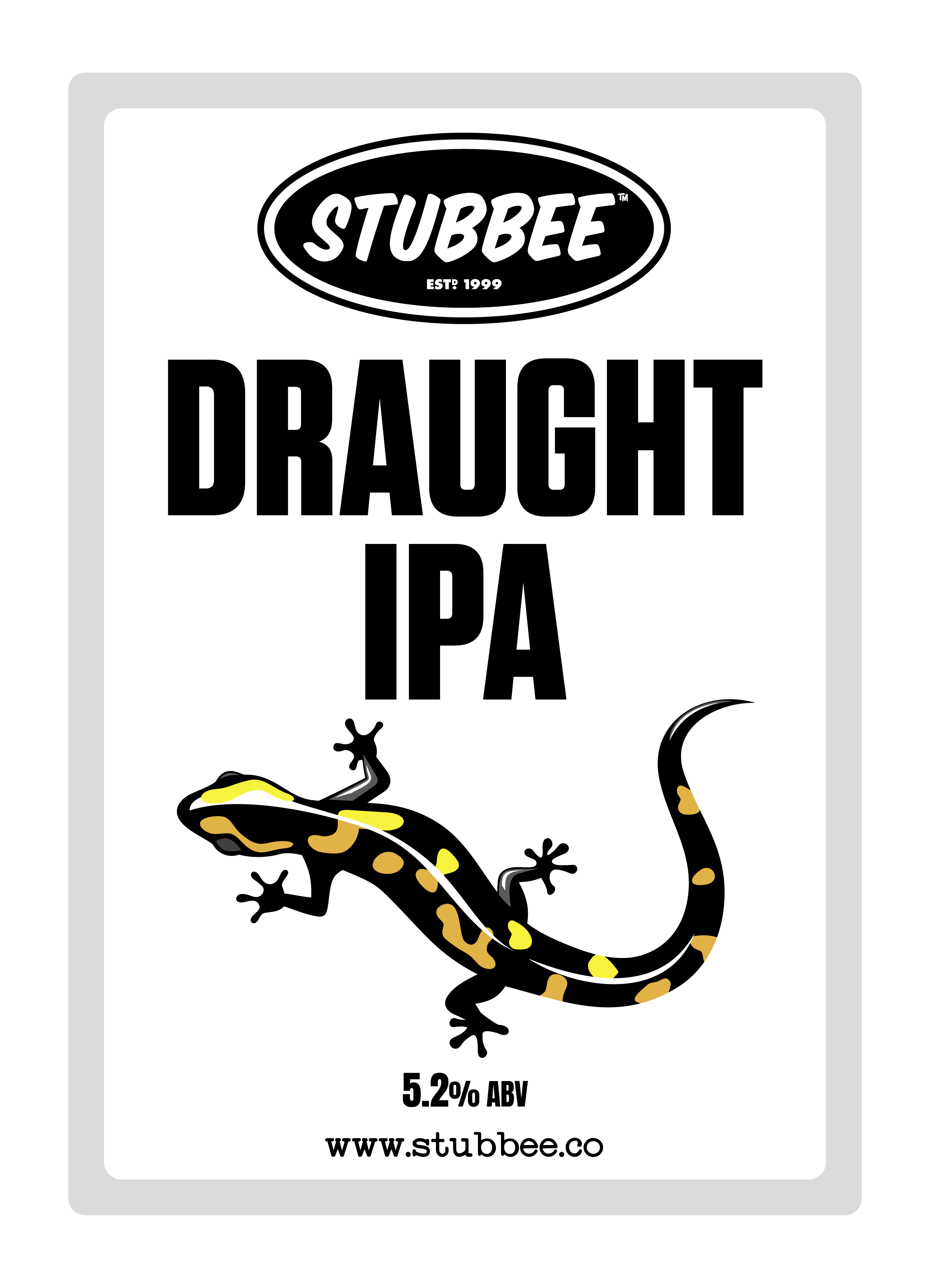 Stubbee Draught IPA 9 Gallons Pale 5.2%