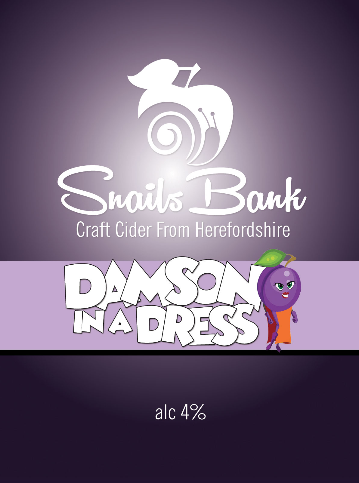 Snails Bank Damson in a Dress Cider 20Ltr Bib    4.0%