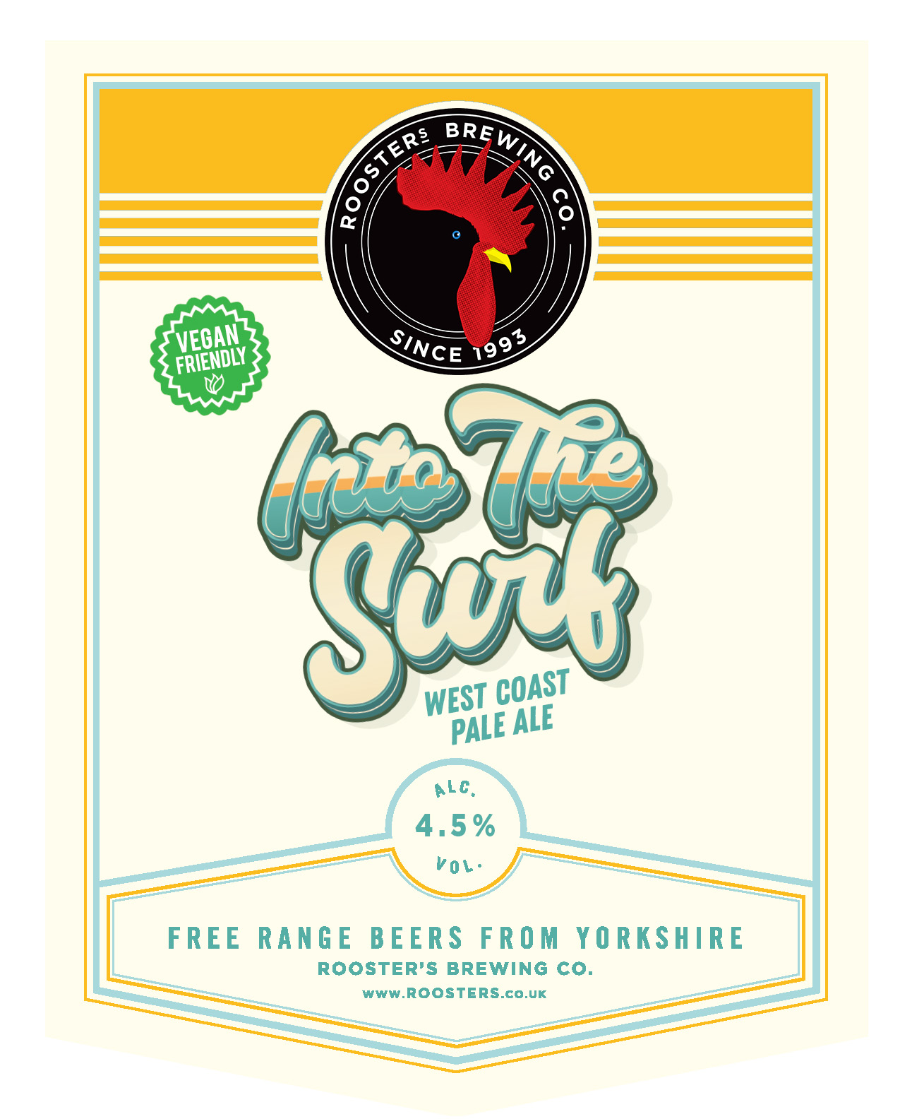 Rooster’s In To The Surf 9 Gallons Pale 4.5%